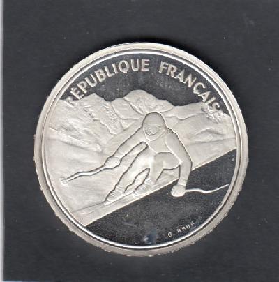 Beschrijving: 100 Francs  W-OLYMPIC 92 SKI